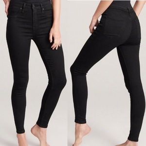 Abercrombie & Fitch Simone High Rise Super Skinny Jeans in Black